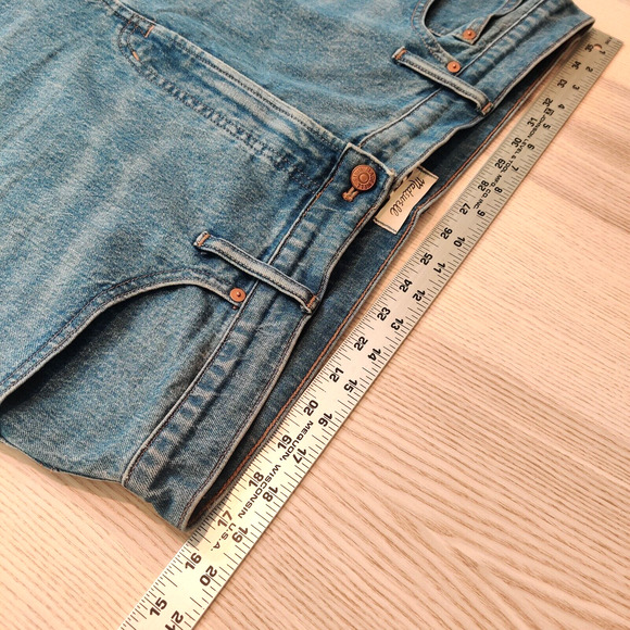 Lot of 2 Madewell Womens Jeans Size 33 Perfect Wide Leg Crop & Midrise Straight - Picture 8 of 16